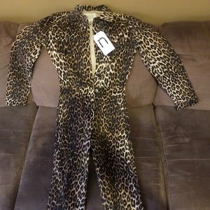 NEW Leopard Print Jumpsuit! Small! Never Worn!